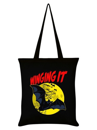 Tote bag winging horror bat - tote,