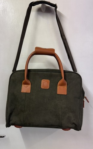 Luggage olive green suede - luggage,
