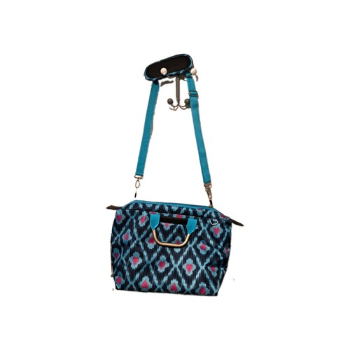 Luggage blue geometric - luggage,