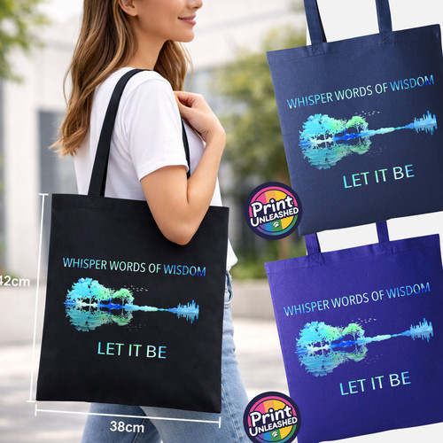 Music graphic tote - music, bag